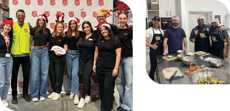 Pepper Money team members volunteering to support local community programs