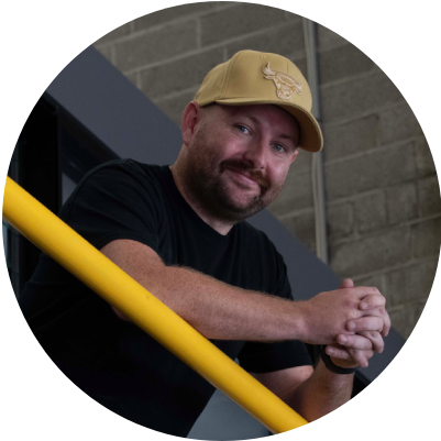 self-employed man with a yellow cap